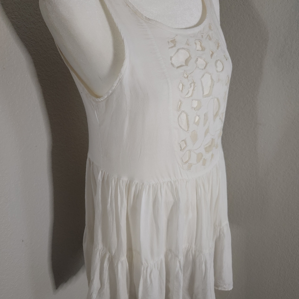 Lovers and Friends White Eyelet Mini Dress XS - Picture 5 of 6
